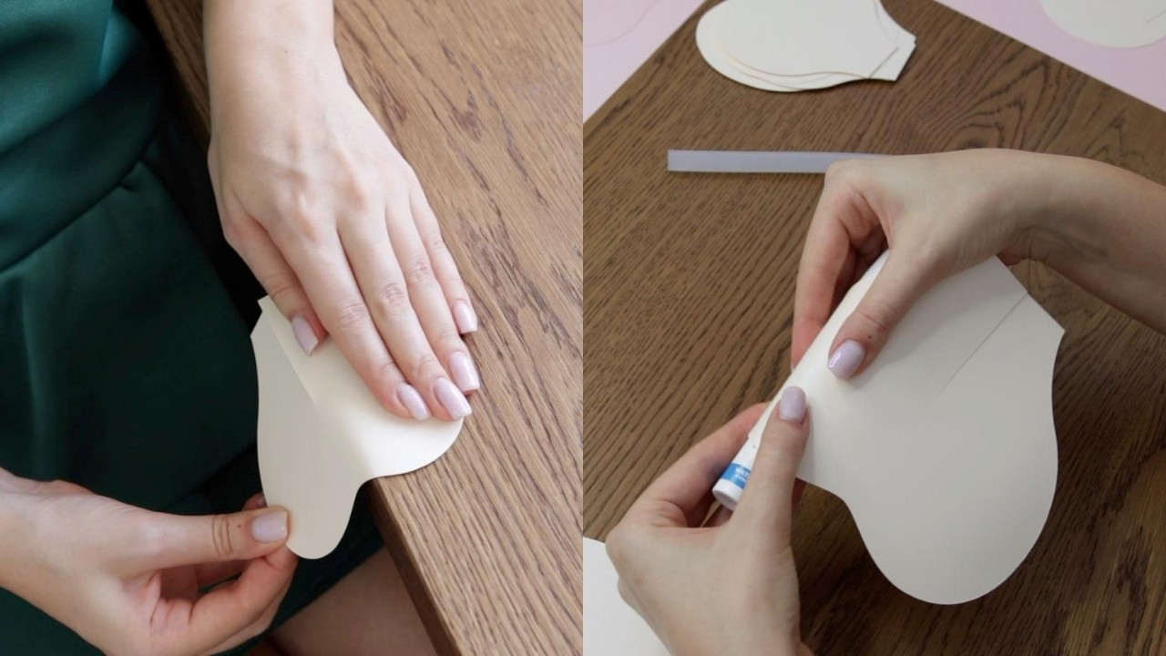 Curling petals for paper flower