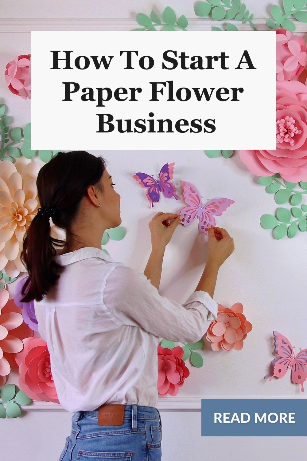 Paper Flower business website pin 2
