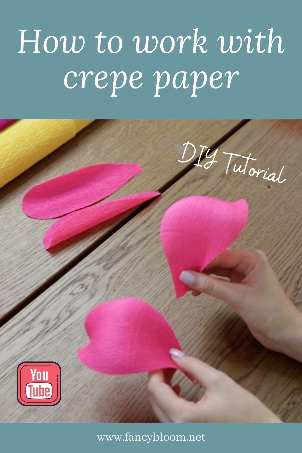 How to shape crepe paper