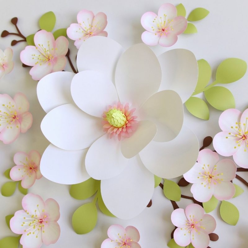 Magnolia flower template