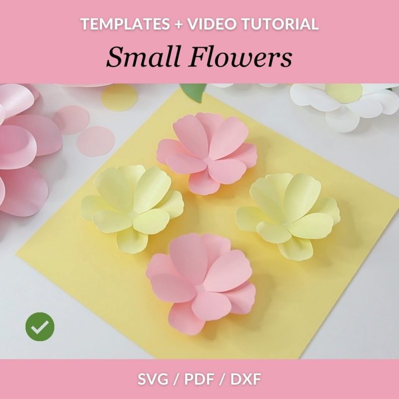 Paper flower template svg
