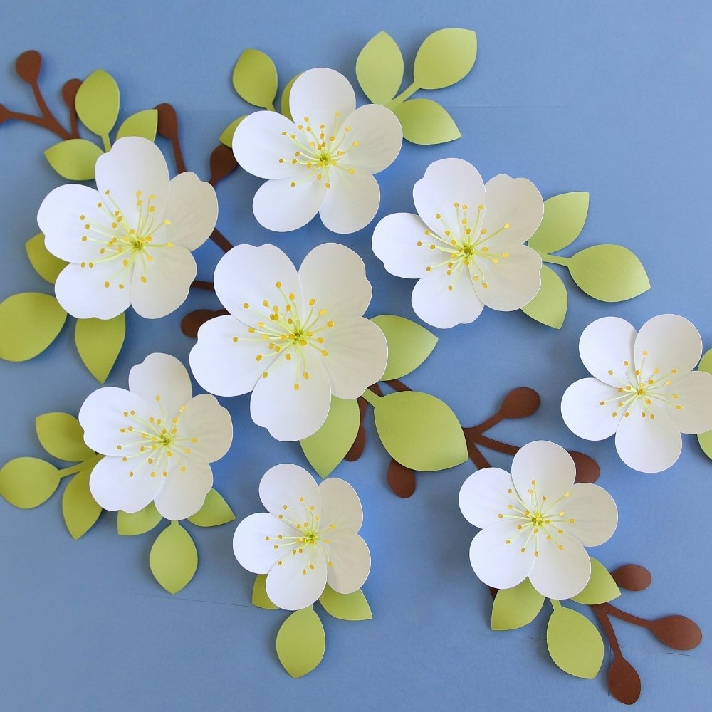 Cherry Blossom Paper Flower Templates FancyBloom