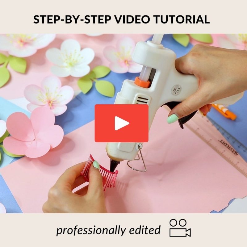 how to make cherry blossom flowers