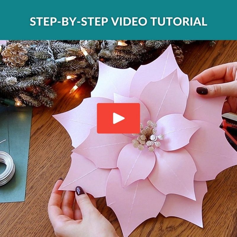 How to make poinsettia paper flowers