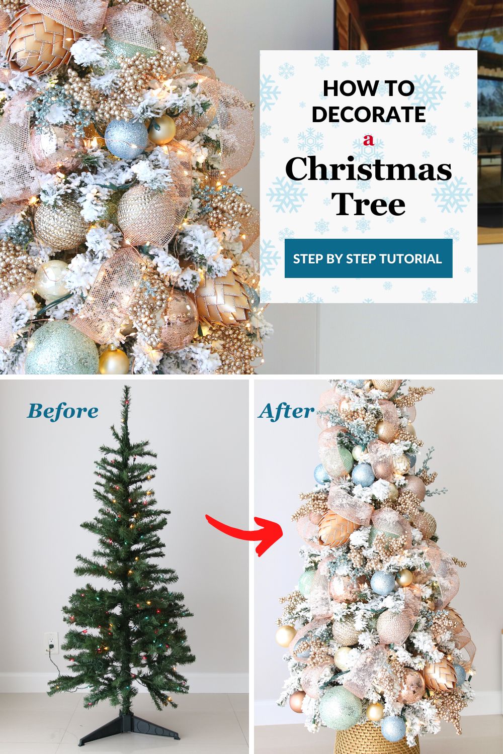 How to decorate a Christmas tree tutorial