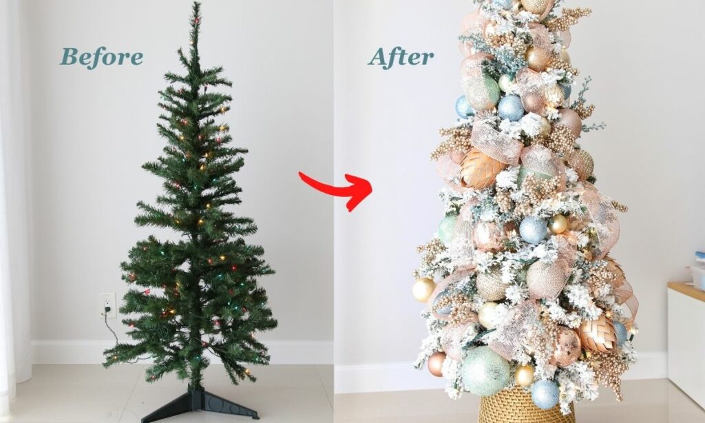 how to decorate a christmas tree step by step
