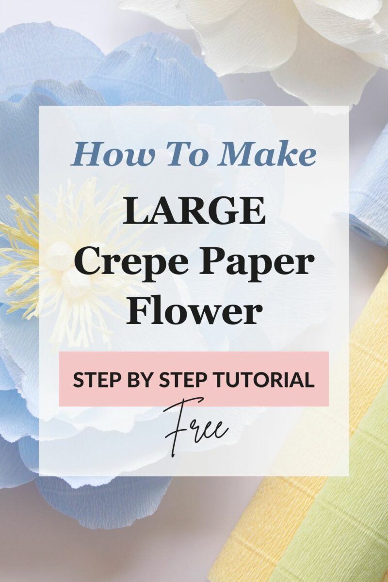 EASY Crepe Paper Flowers For Beginners Step By Step Tutorial FancyBloom