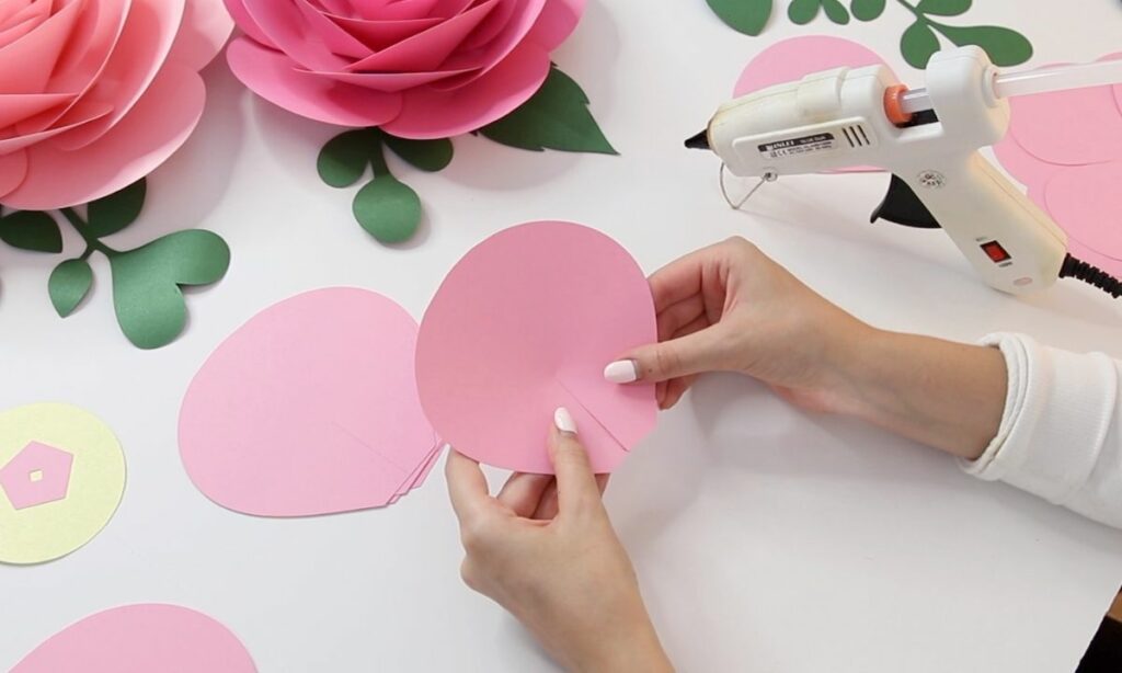How To Make Big Paper Roses Step By Step (+ FREE Template) FancyBloom