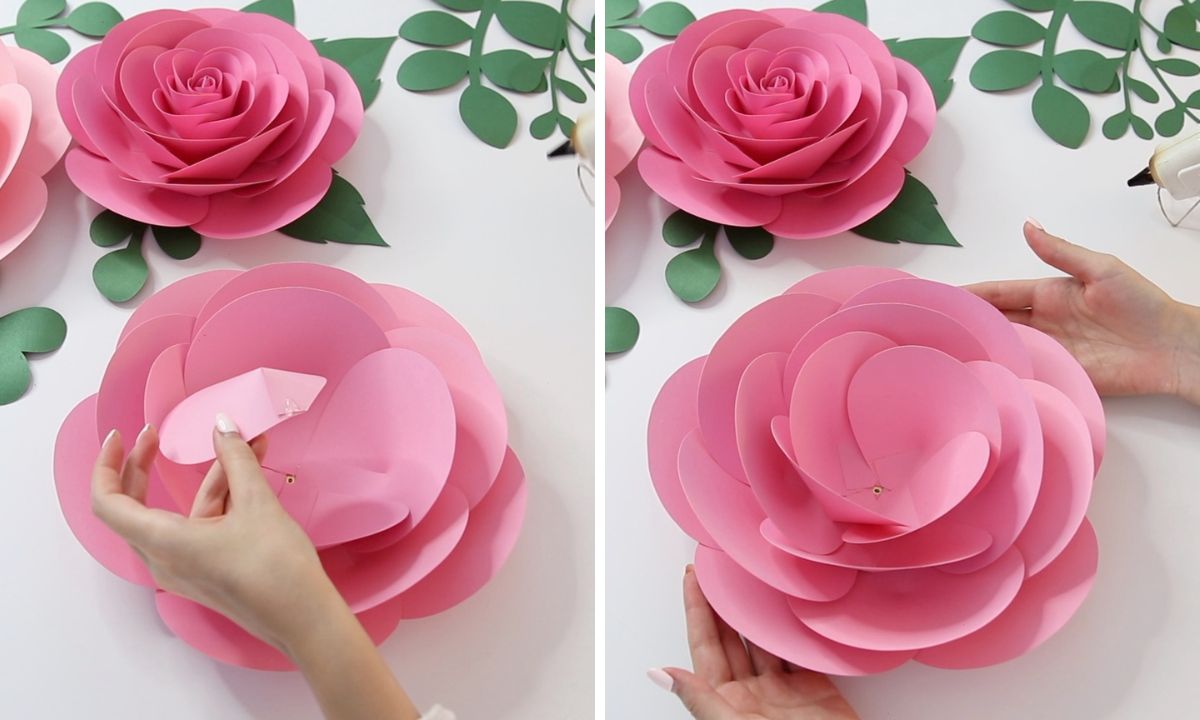 how to make paper rose flower step by step