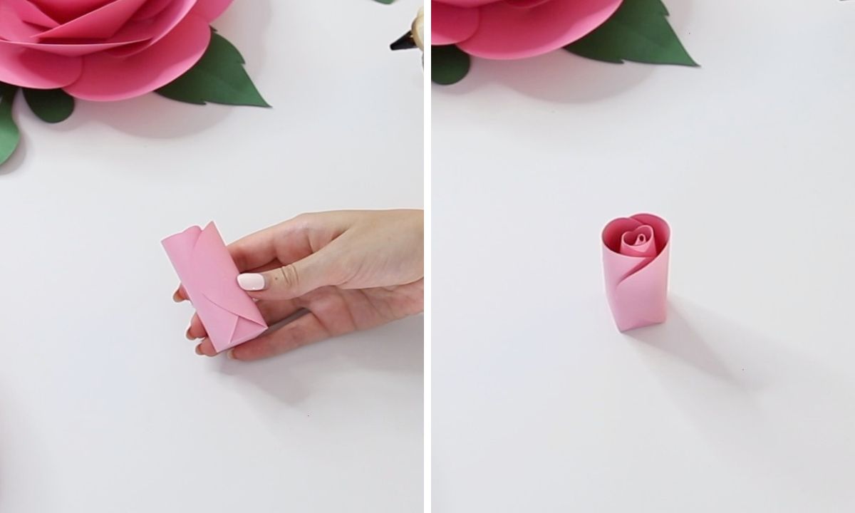 how do you make a paper rose step by step