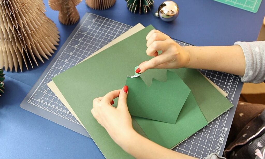 how-to-make-a-christmas-tree-out-of-paper-diy-west-elm-dupe-fancybloom
