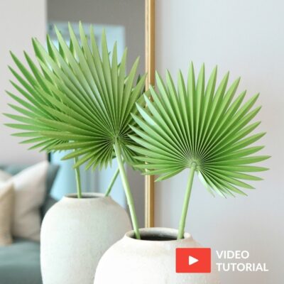 Paper palm leaves template