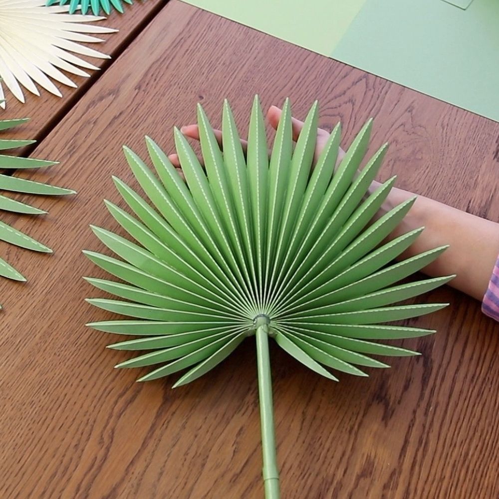 How To Make Paper Palm Leaves DIY (+ FREE Template) - FancyBloom
