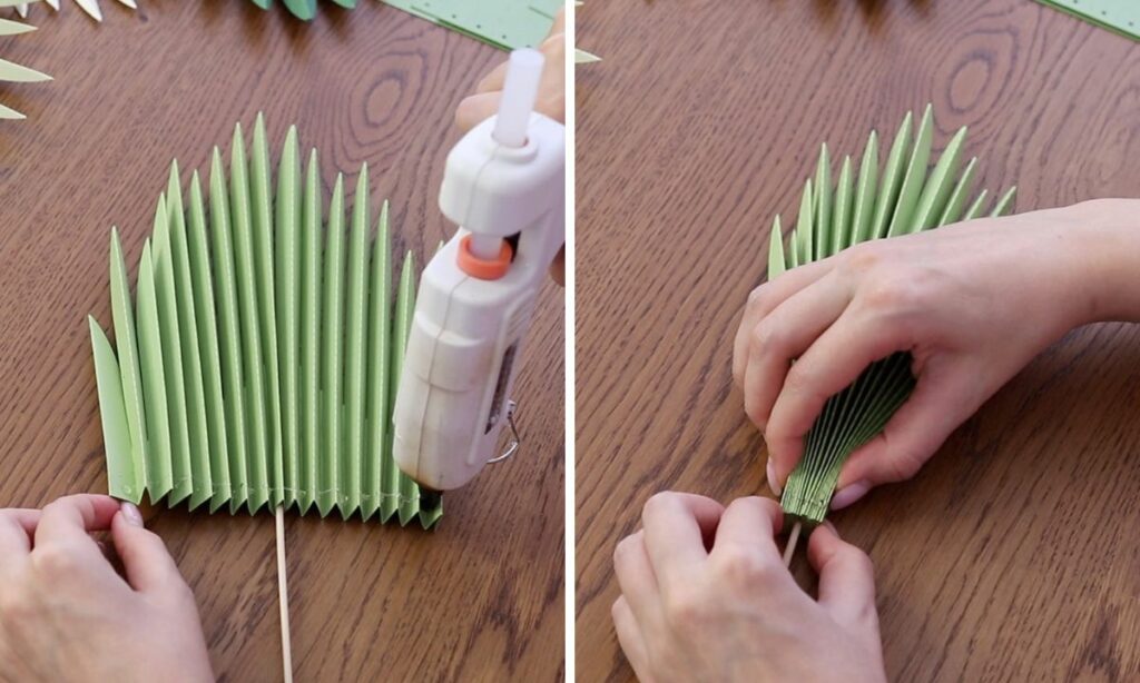 How To Make Paper Palm Leaves DIY (+ FREE Template) FancyBloom