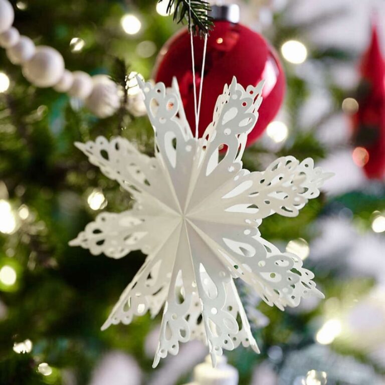 3D Paper Snowflake Template - FancyBloom