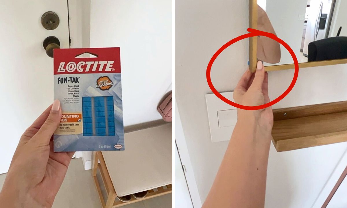 how to secure a mirror to a wall