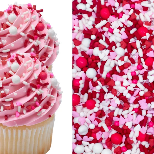 Sprinkle Deco Hearts Love Red White Valentine Cake Cupcake Decoration Confetti Quins Sprinkles 4oz 63ffce84 15c1 4178 9a17 39bf11acd3a9.54a2bd346a926890c2db65aaf6491078.png