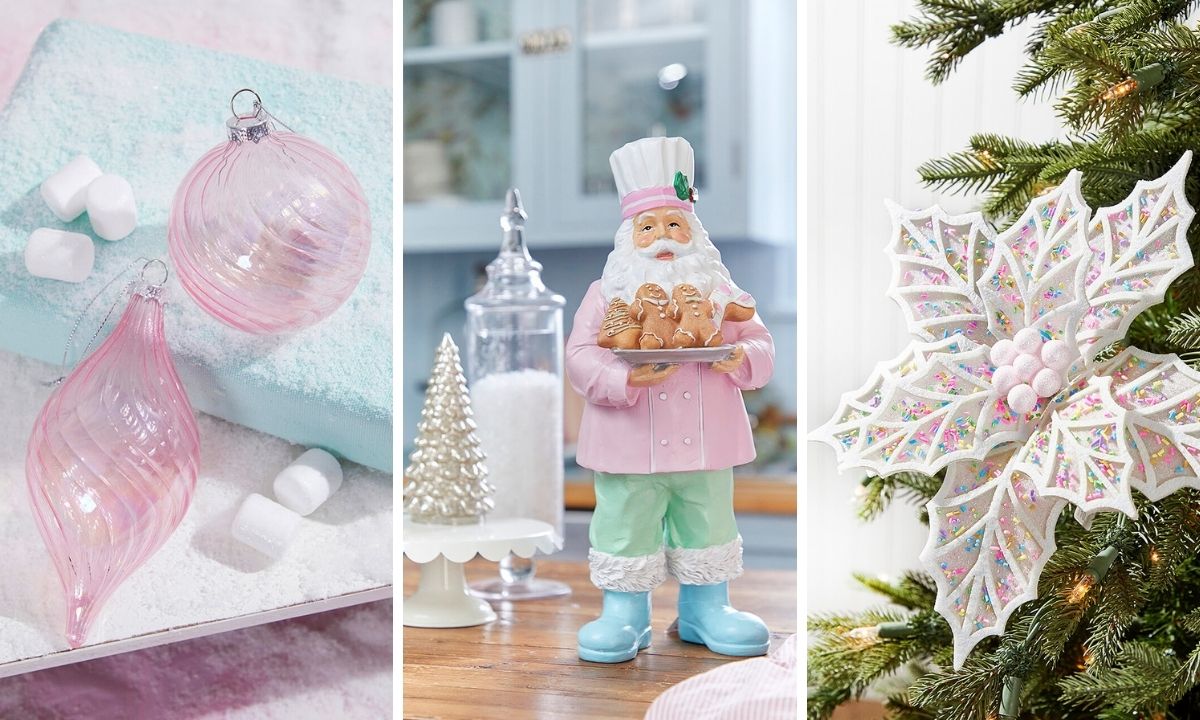 Top 2025 Christmas Decor Trends You’ll Want to Try This Season 29 pastel candy ornaments